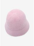 Fuzzy Pastel Pink Bucket Hat, , alternate