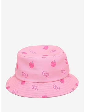 Plus Size Hello Kitty Strawberries & Bows Bucket Hat, , hi-res