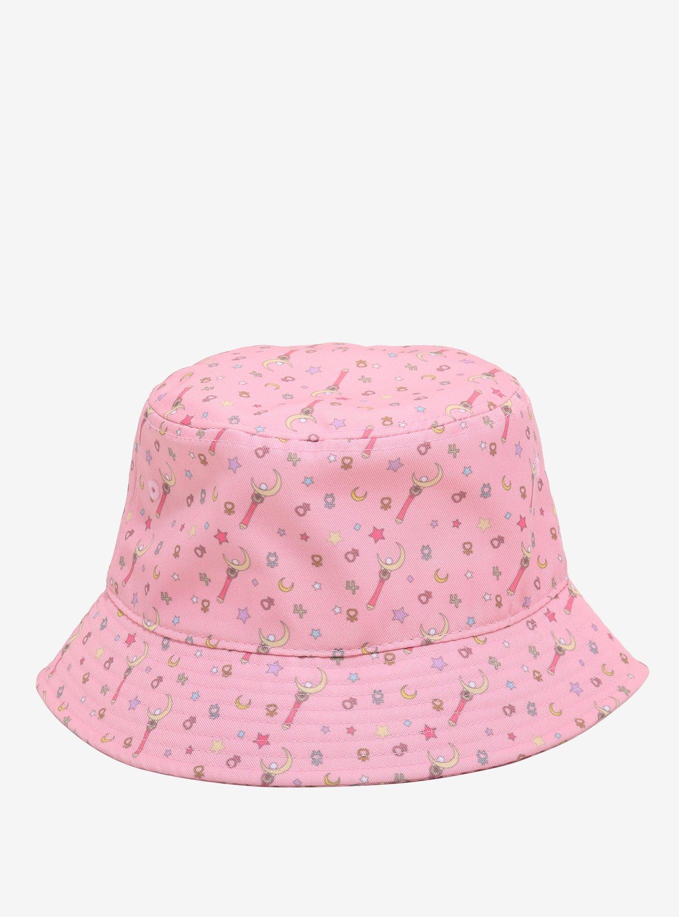 Sailor Moon Pink Icons Bucket Hat, , alternate