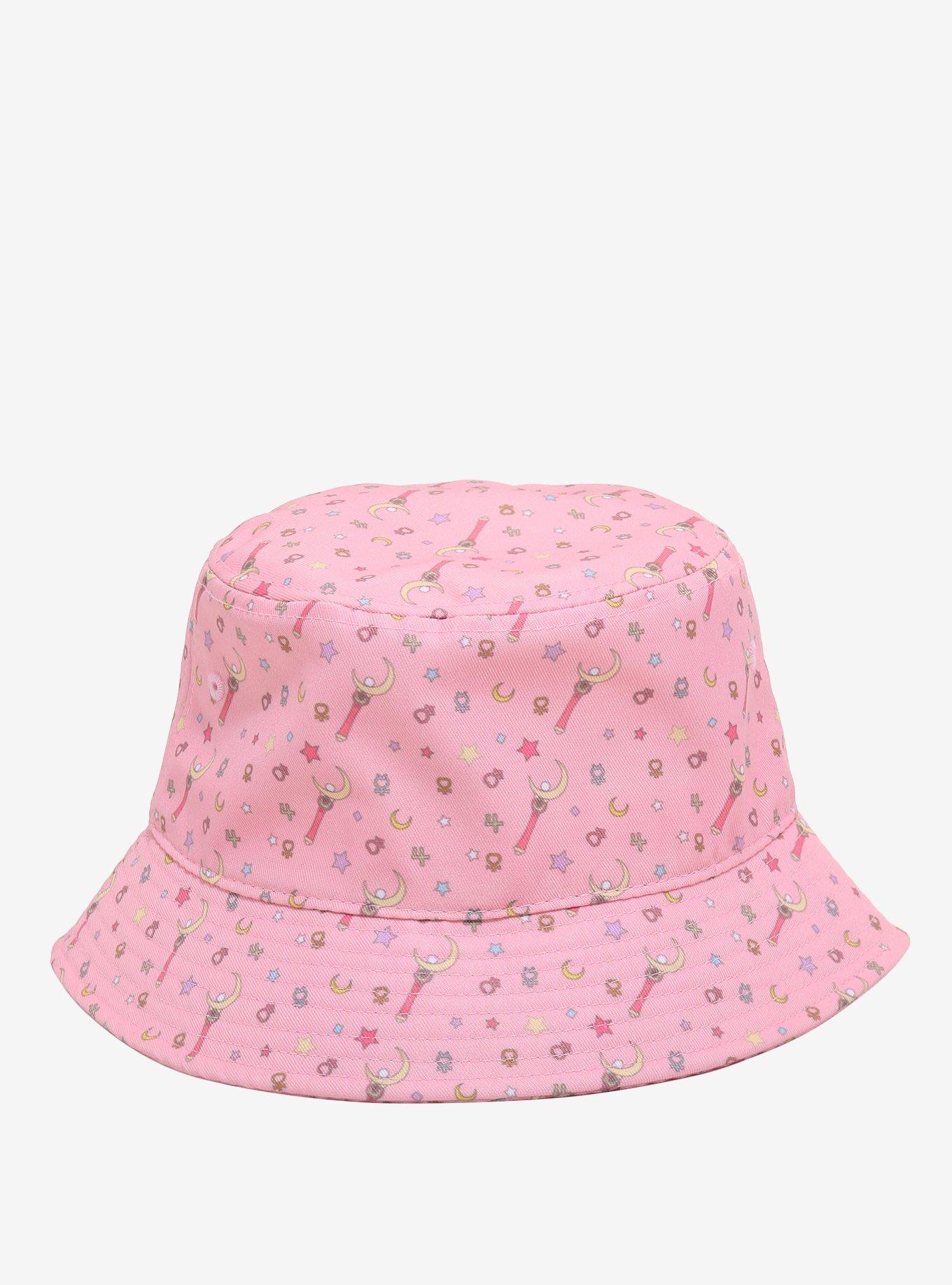 Sailor Moon Pink Icons Bucket Hat, , hi-res