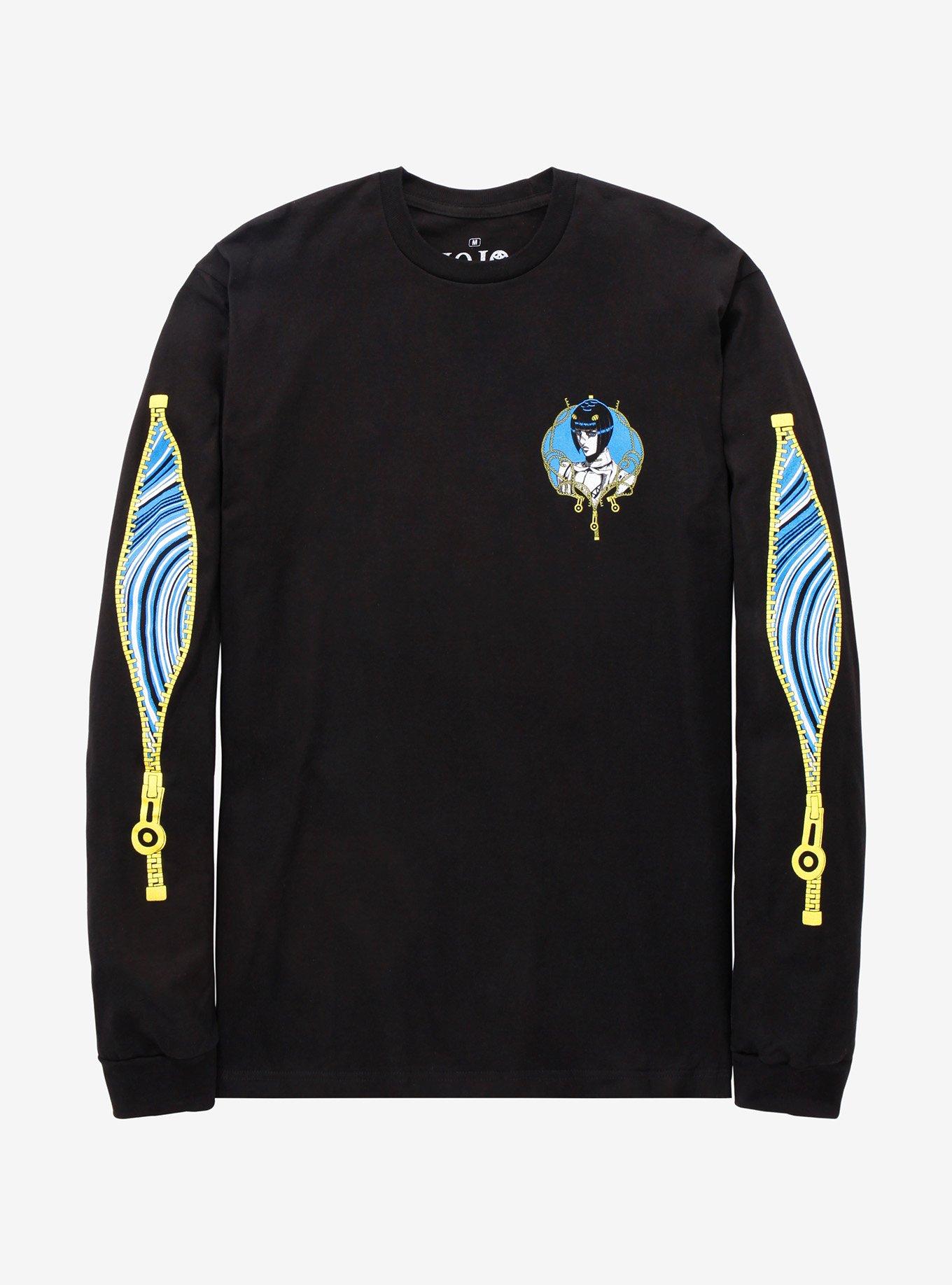 JoJo's Bizarre Adventure Bruno & Sticky Fingers Long Sleeve T-Shirt - BoxLunch Exclusive, BLACK, alternate