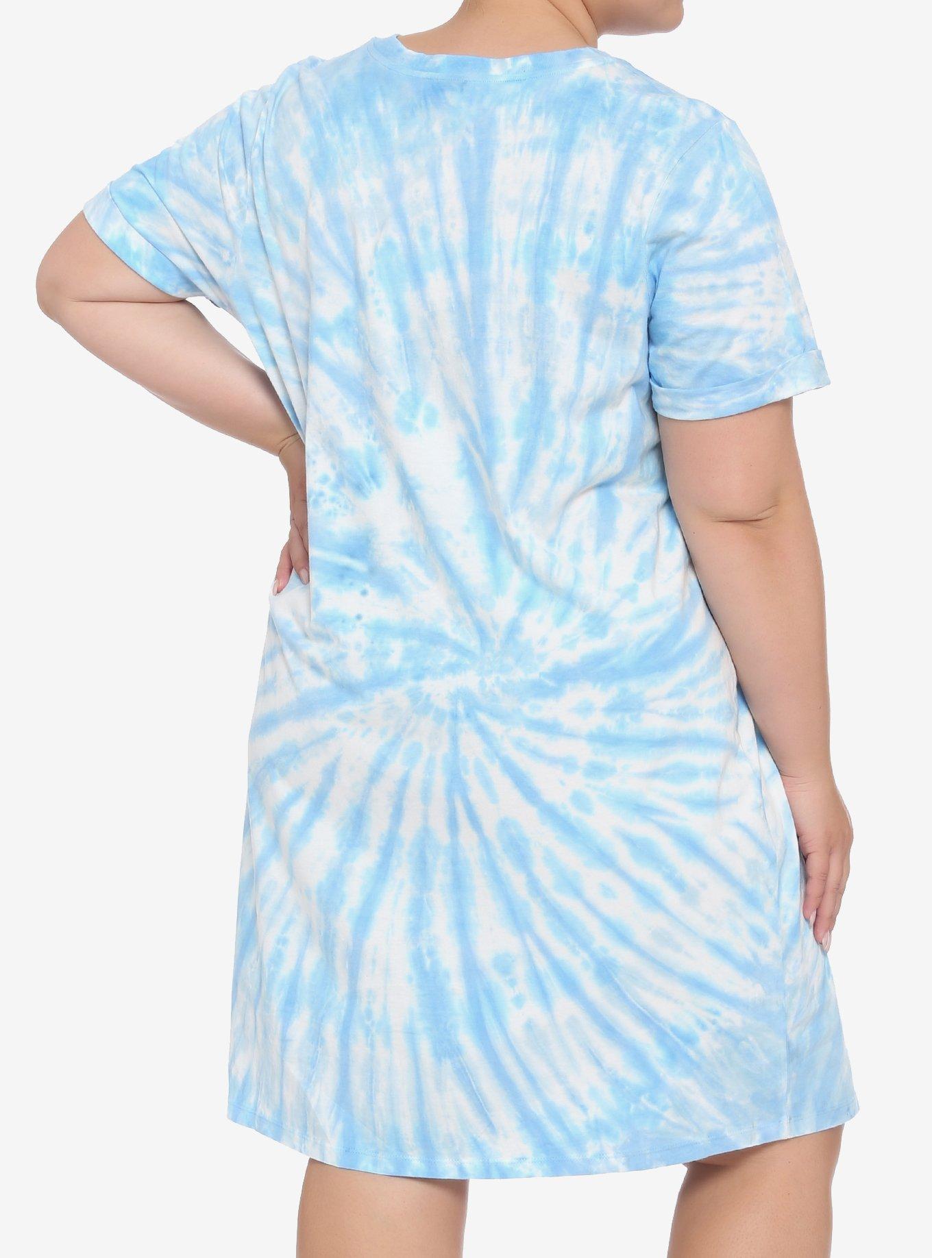 Disney Alice In Wonderland Group Tie-Dye T-Shirt Dress Plus Size, MULTI, alternate