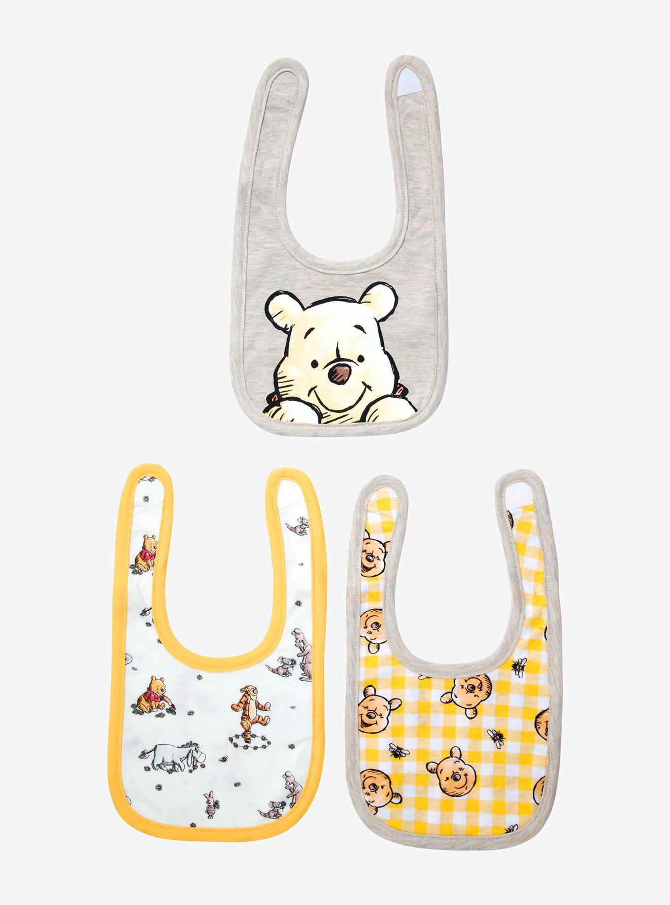 Winnie the Pooh Sketch Bib Set - BoxLunch Exclusive, , alternate