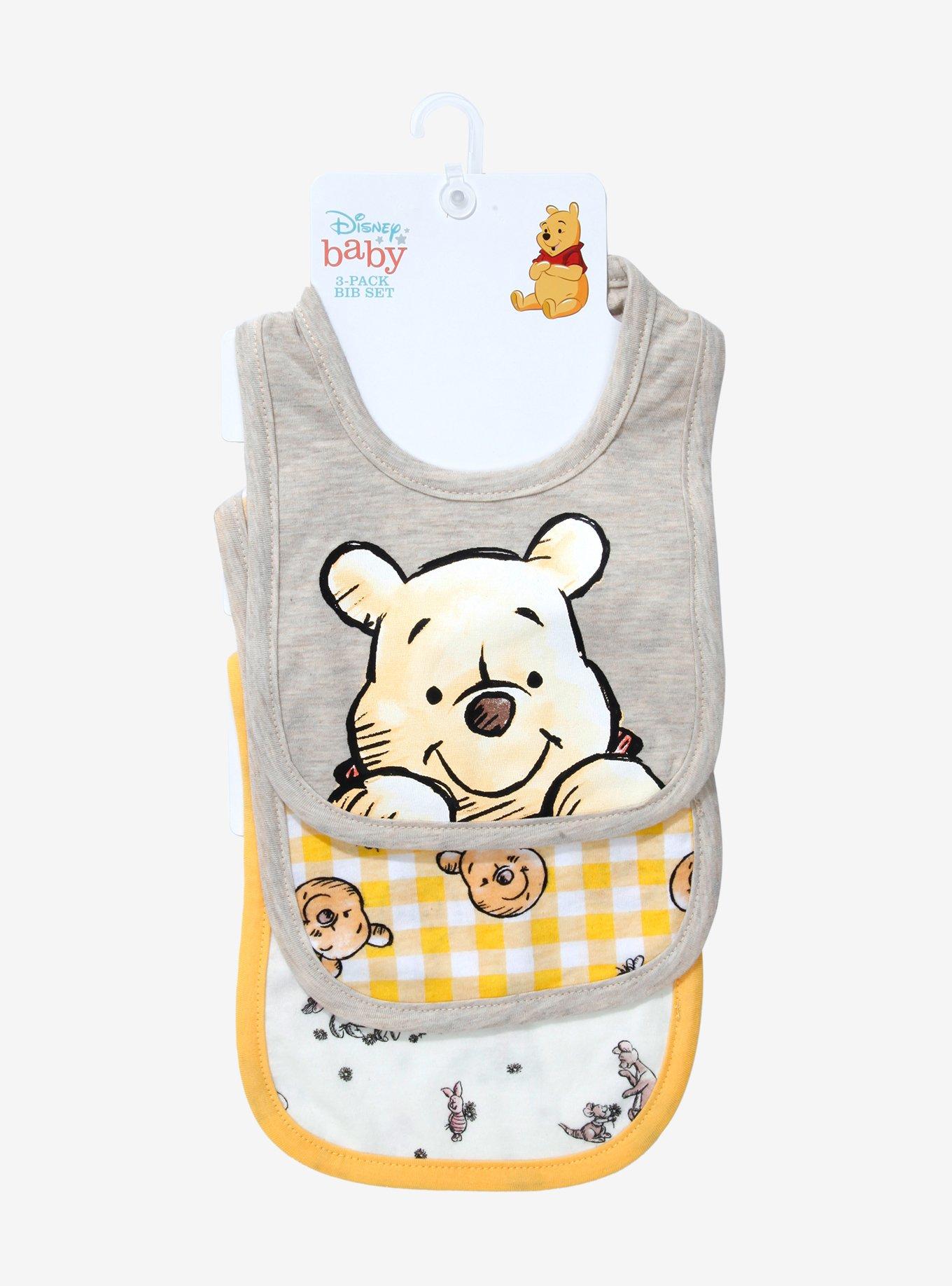 Winnie the Pooh Sketch Bib Set - BoxLunch Exclusive, , alternate