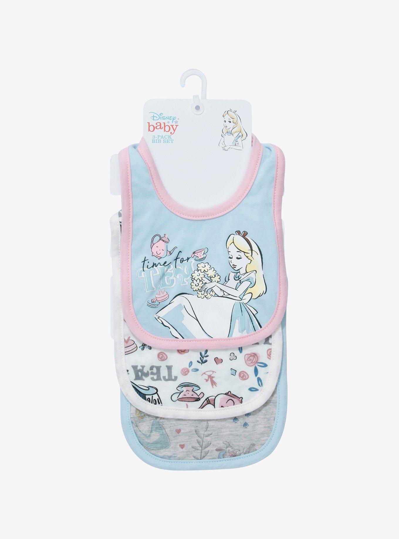 Disney Alice in Wonderland Time for Tea Infant Bib Set - BoxLunch Exclusive, , alternate