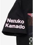 Demon Slayer: Kimetsu No Yaiba Nezuko Stack Boyfriend Fit Girls T-Shirt, MULTI, alternate