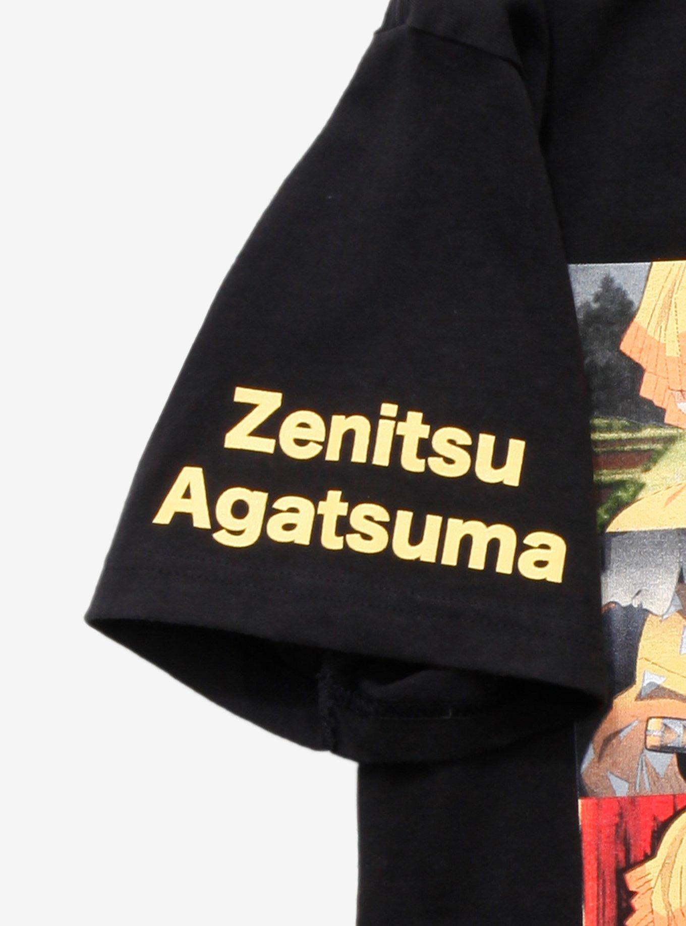 Demon Slayer: Kimetsu No Yaiba Zenitsu Stack Boyfriend Fit Girls T-Shirt, MULTI, alternate