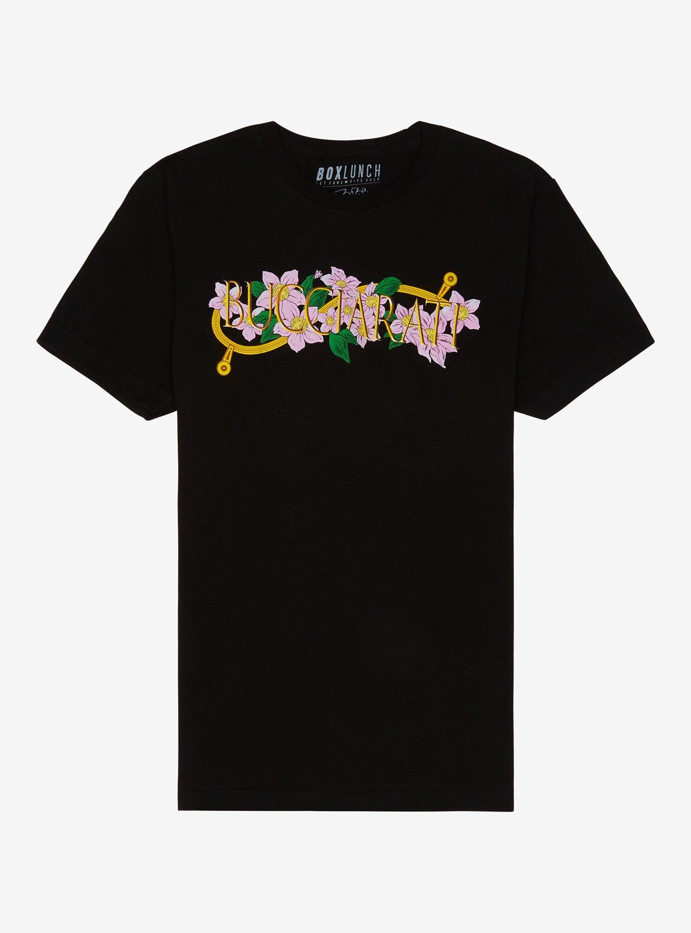 JoJo's Bizarre Adventure Bruno Bucciarati Floral T-Shirt - BoxLunch Exclusive, BLACK, alternate