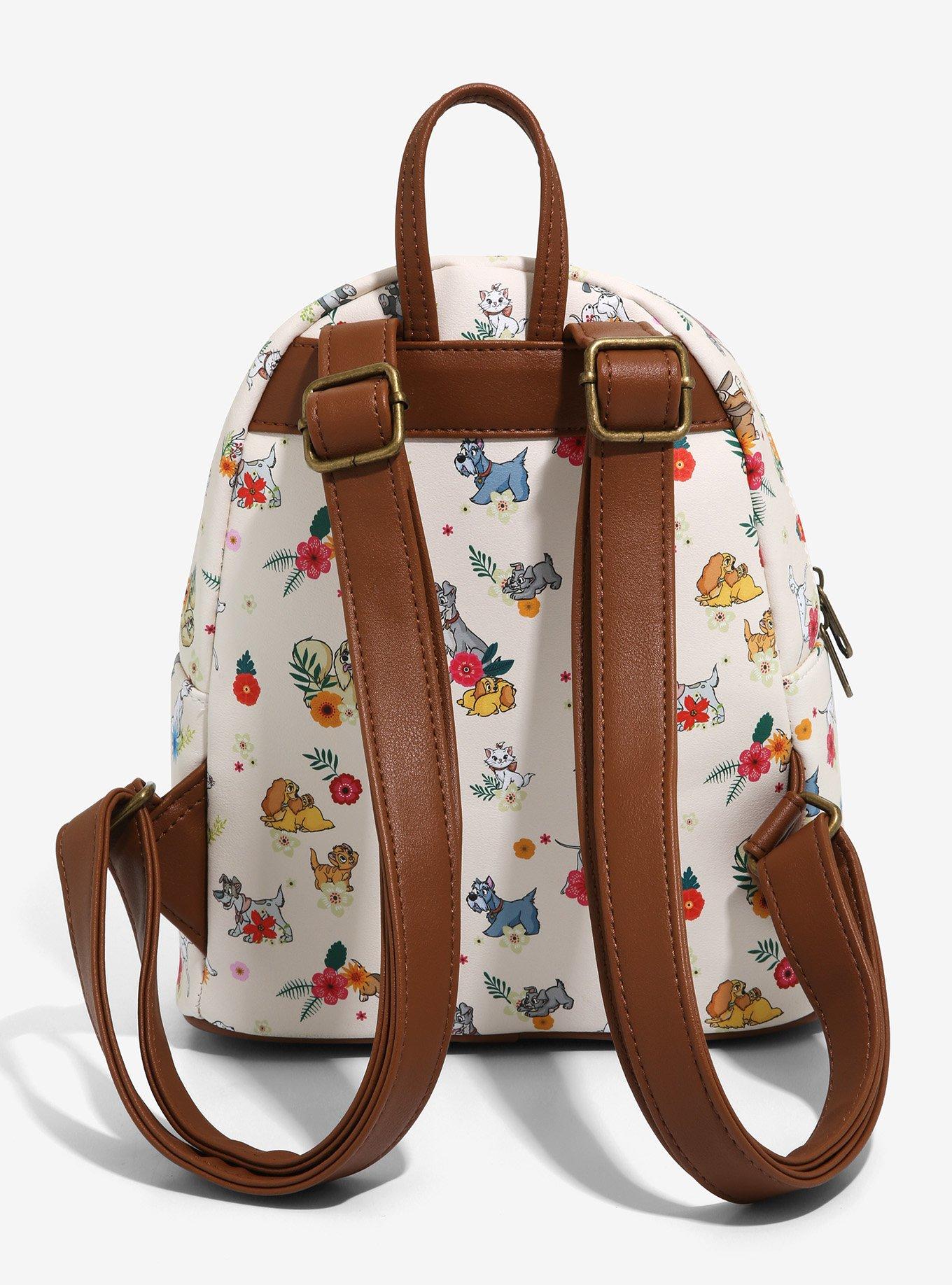 Loungefly Disney Pets & Florals Mini Backpack, , alternate