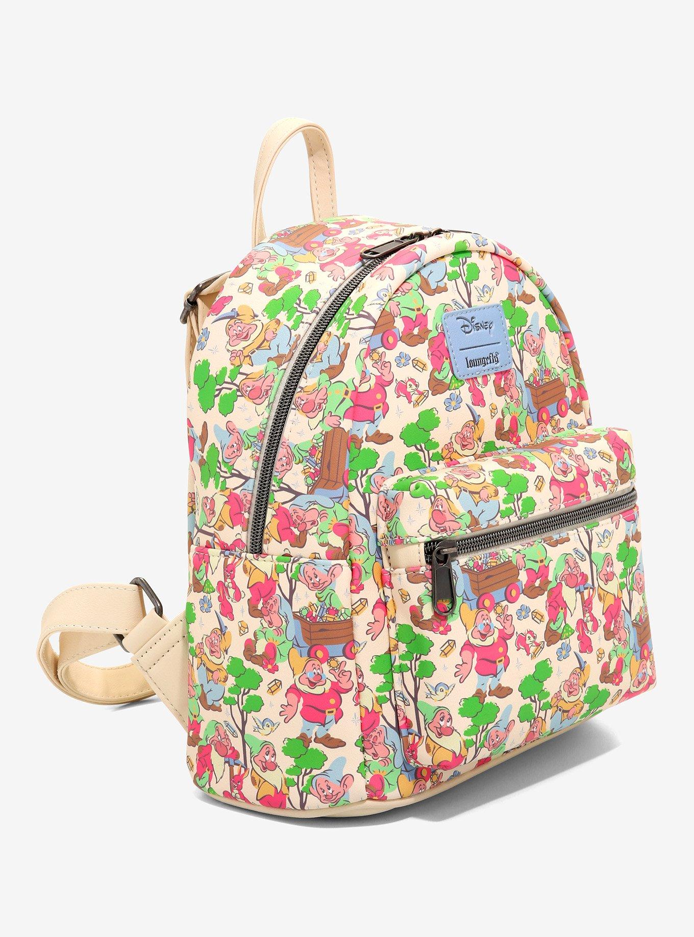 Loungefly Disney Snow White And The Seven Dwarfs Pastel Dwarfs Mini Backpack, , alternate