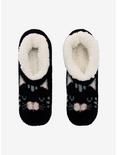 Black Cat Cozy Slippers, , alternate