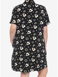 Planchette Button-Up Dress Plus Size, BLACK, alternate