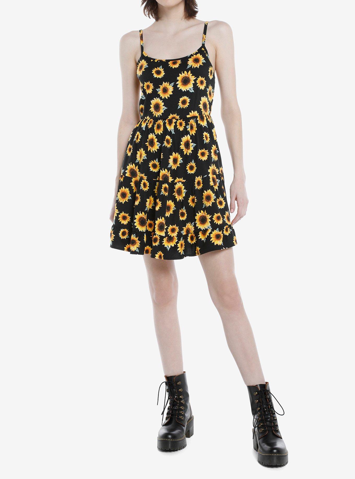 Sunflower Tiered Strappy Dress, , hi-res