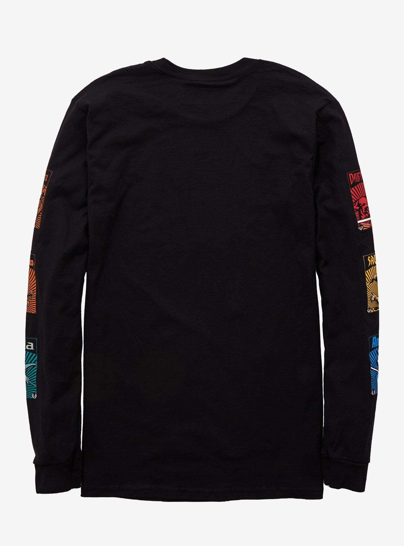 Our Universe Star Wars The Clone Wars Characters Long Sleeve T-Shirt - BoxLunch Exclusive, BLACK, alternate