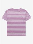 Disney The Princess and the Frog Striped Logo Women's T-Shirt - BoxLunch Exclusive, PURPLE STRIPE, alternate