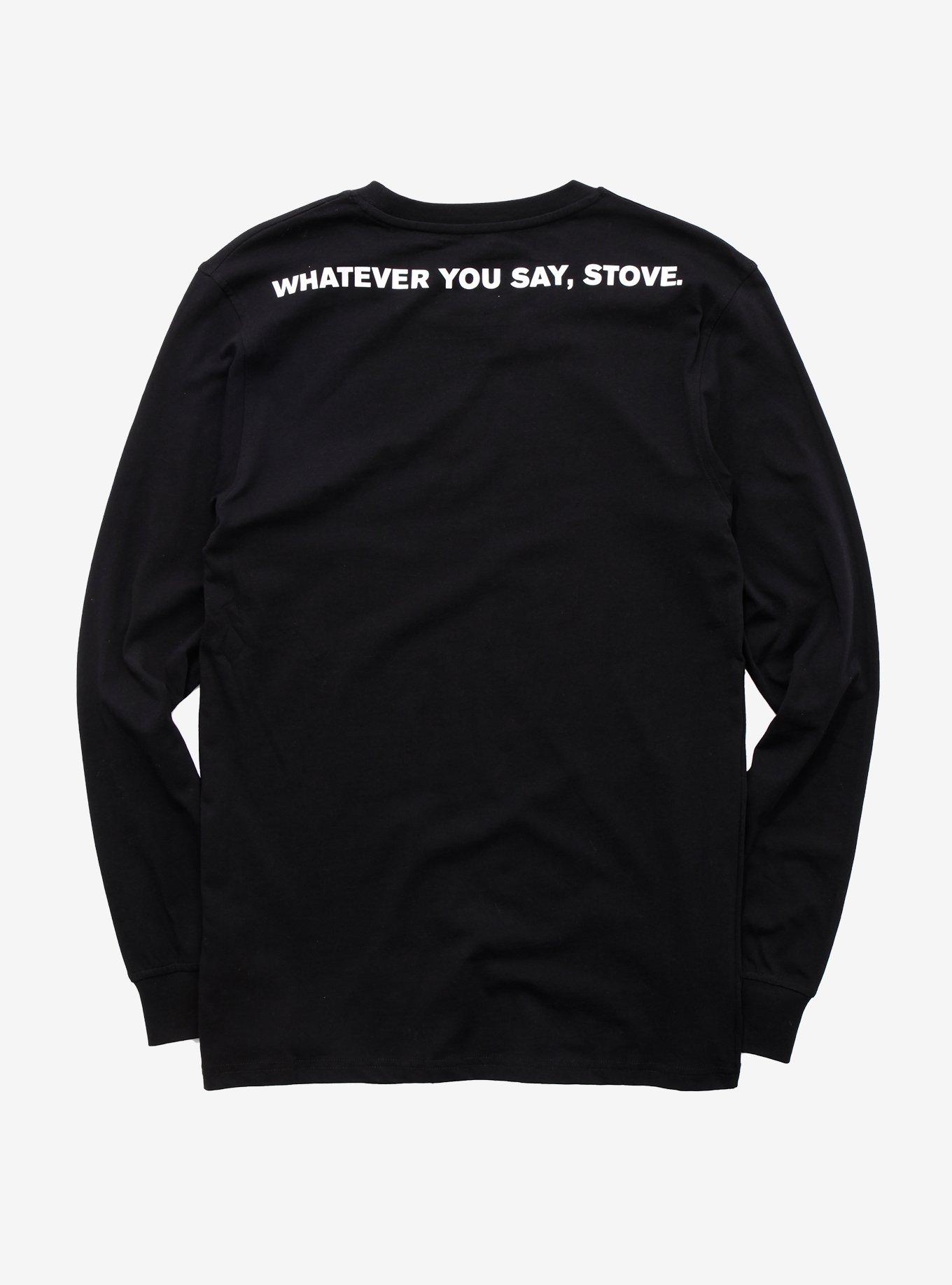 Cakeworthy Bridesmaids Stove Women's Long Sleeve T-Shirt - BoxLunch Exclusive, BLACK, alternate