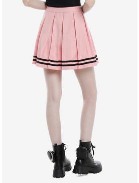 Pink & Black Pleated Cheer Skirt, , hi-res