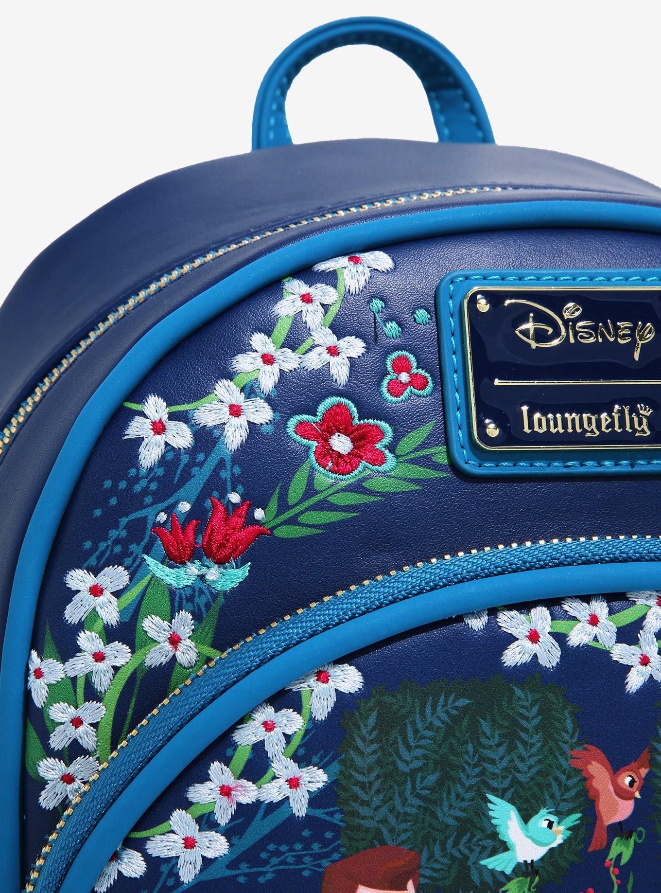Loungefly Disney Sleeping Beauty Floral Mini Backpack - BoxLunch Exclusive, , alternate
