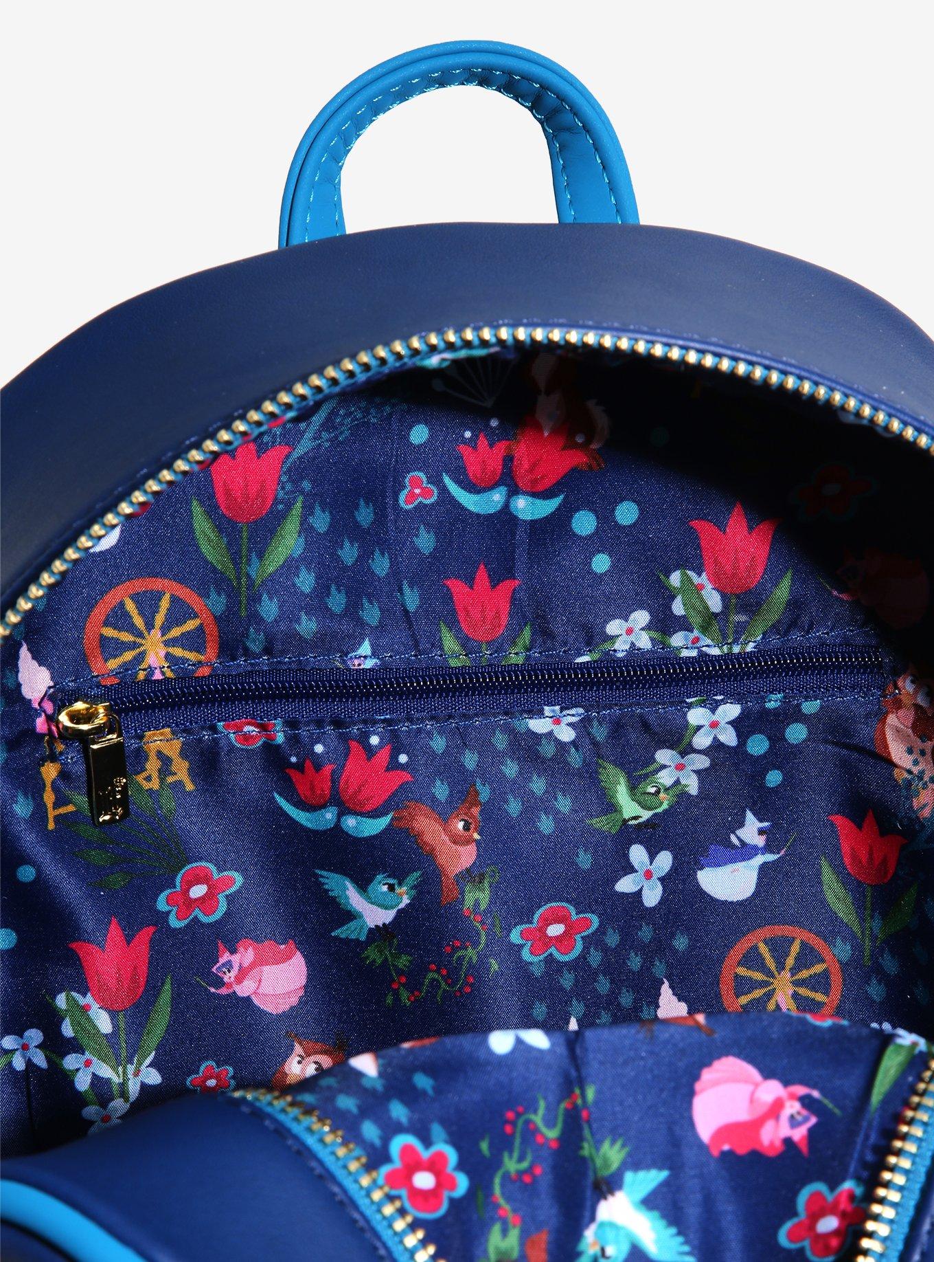 Loungefly Disney Sleeping Beauty Floral Mini Backpack - BoxLunch Exclusive, , alternate