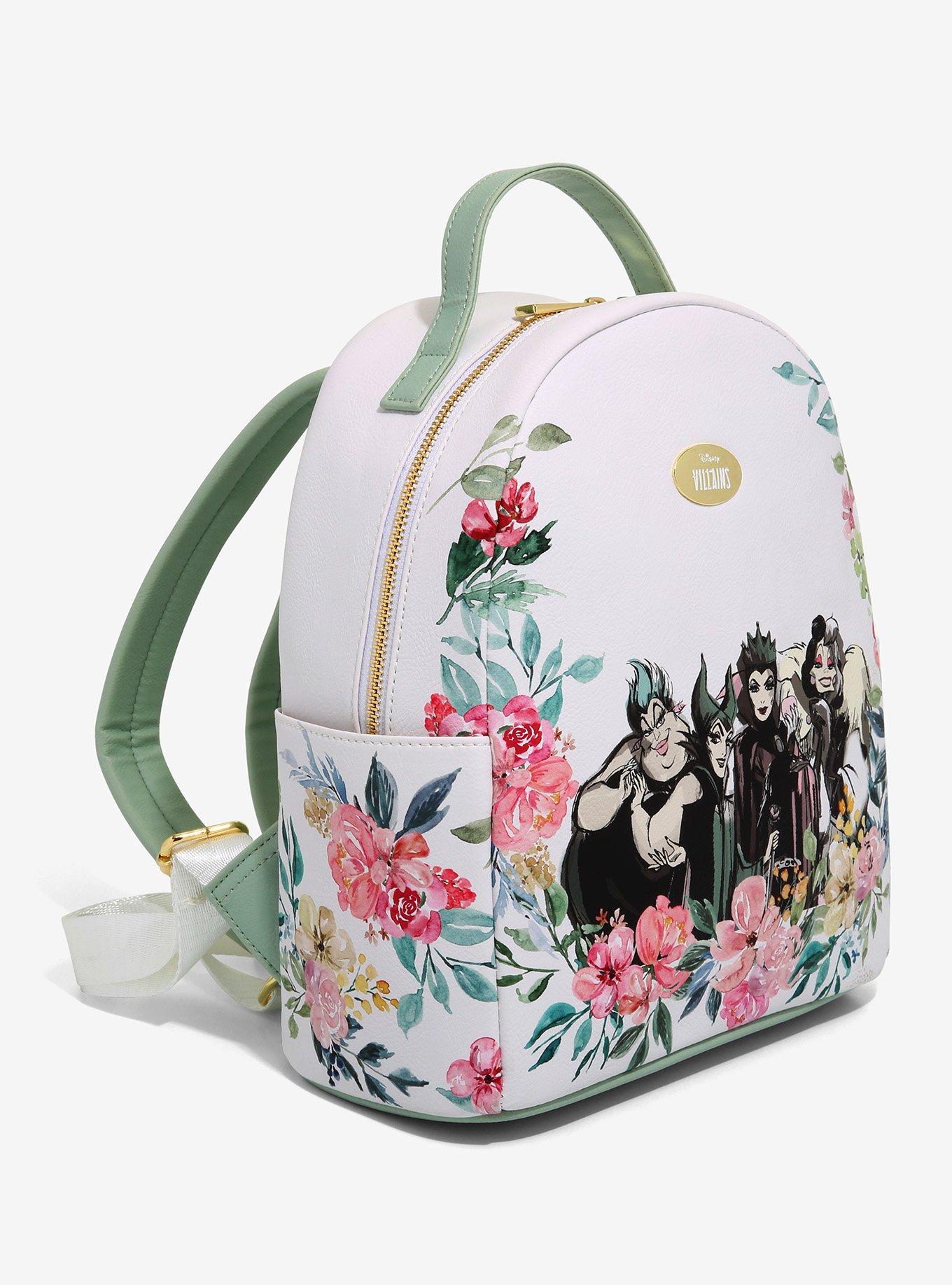 Disney Villains Floral Mini Backpack - BoxLunch Exclusive, , alternate