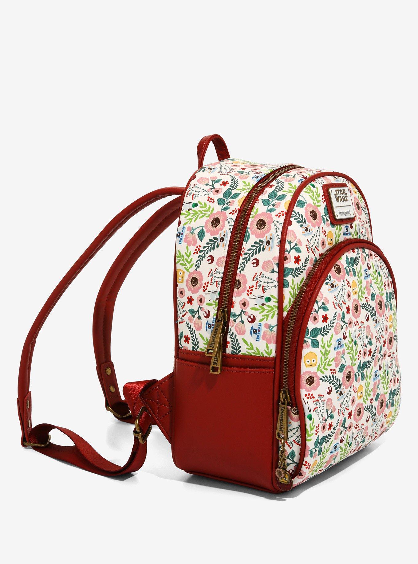 Loungefly Star Wars Droids Floral Mini Backpack - BoxLunch Exclusive, , alternate