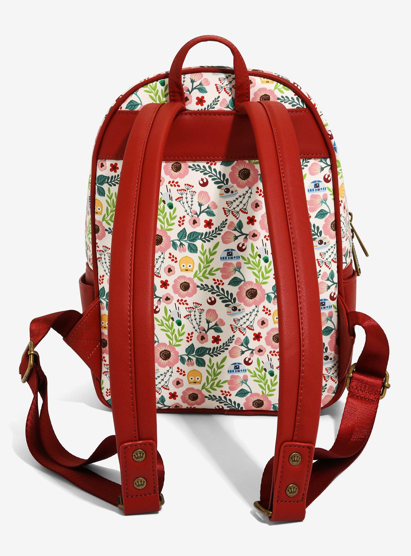 Loungefly Star Wars Droids Floral Mini Backpack - BoxLunch Exclusive, , alternate