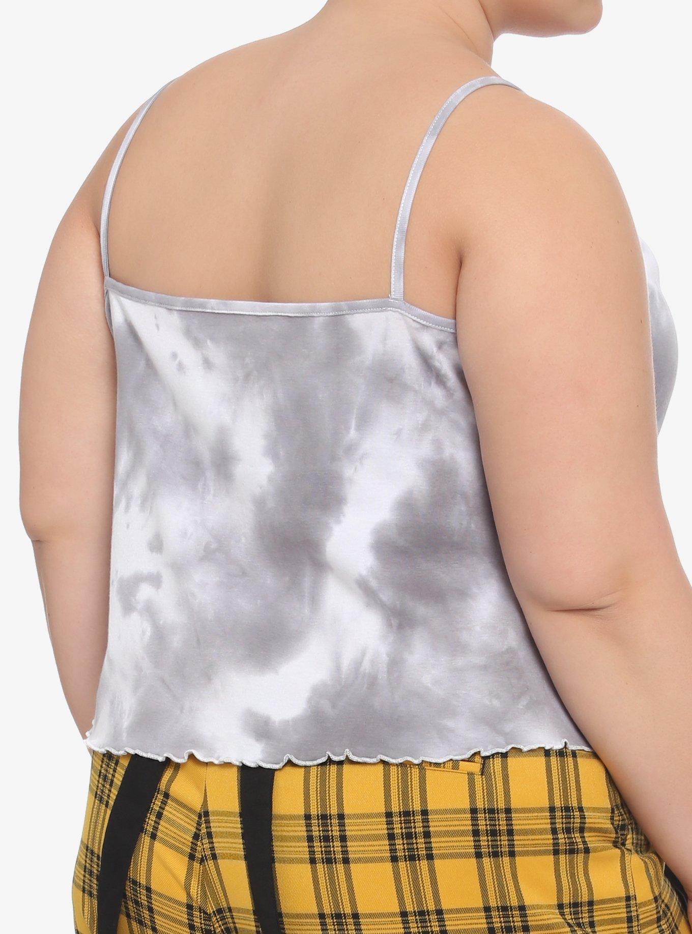 Pokemon Eeveelutions & Pikachu Lettuce Hem Tie-Dye Girls Strappy Tank Top Plus Size, MULTI, alternate
