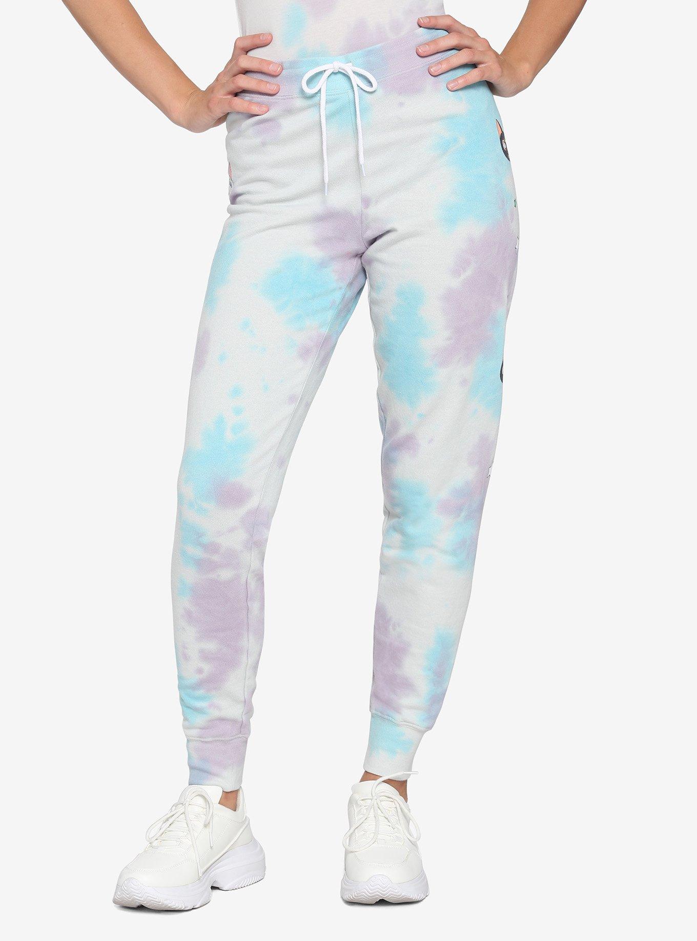Sailor Moon Luna & Artemis Cloud Wash Girls Sweatpants, MULTI, alternate