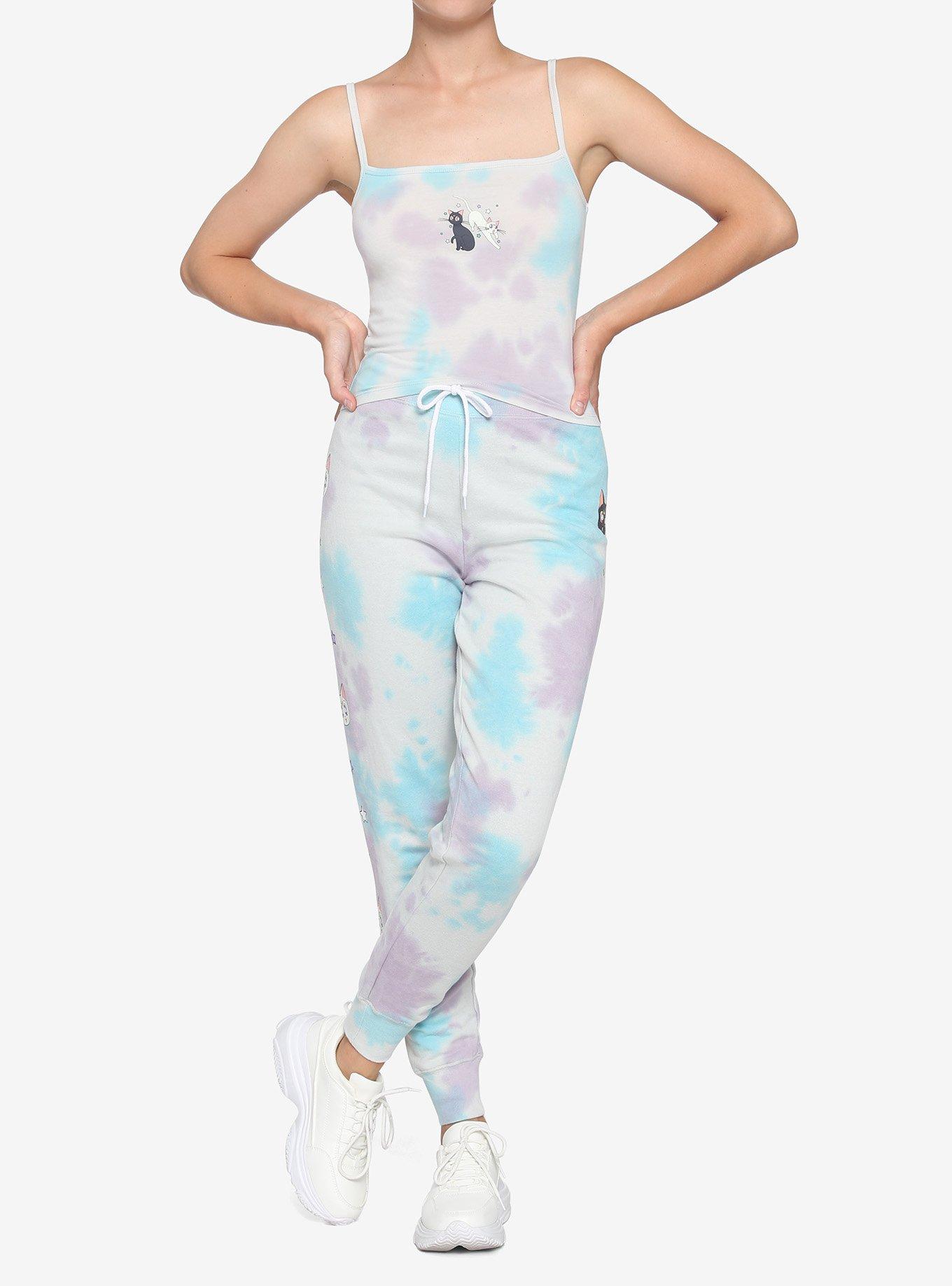 Sailor Moon Luna & Artemis Cloud Wash Girls Sweatpants, MULTI, alternate