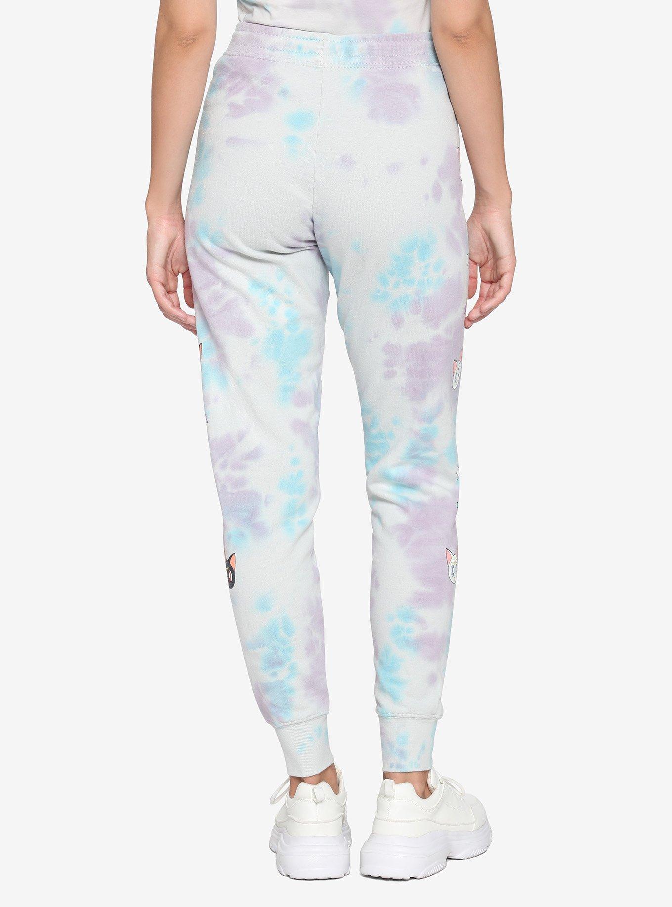Sailor Moon Luna & Artemis Cloud Wash Girls Sweatpants, MULTI, alternate