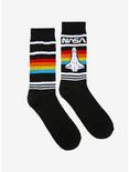 NASA Rainbow Stripe Crew Socks, , alternate