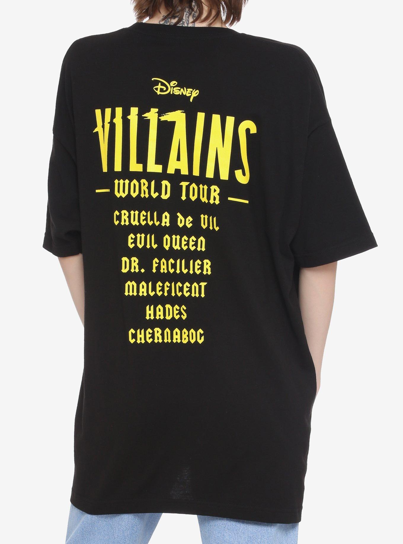 Disney Villains Tour Oversized Girls T-Shirt, MULTI, alternate