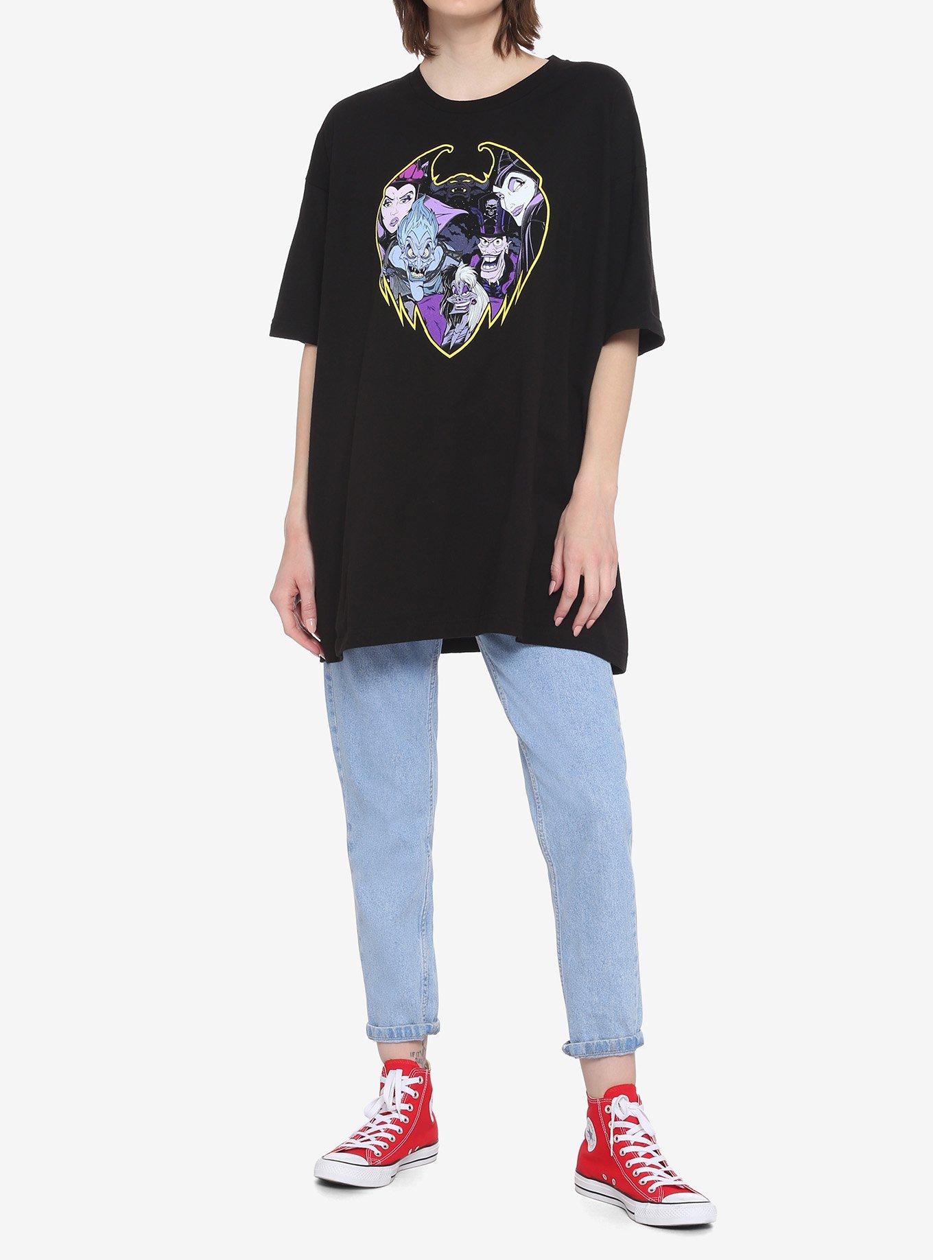 Disney Villains Tour Oversized Girls T-Shirt, MULTI, alternate