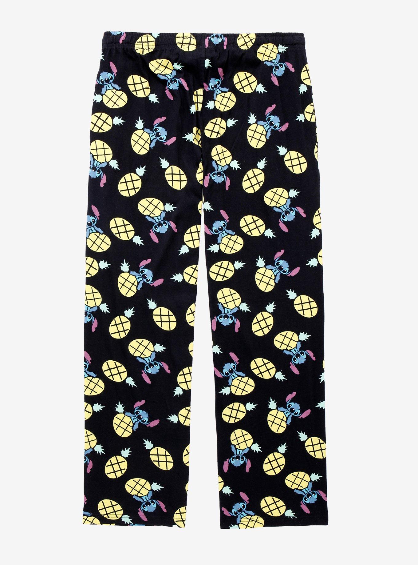Disney Lilo & Stitch Stitch with Pineapple Sleep Pants, BLACK, alternate
