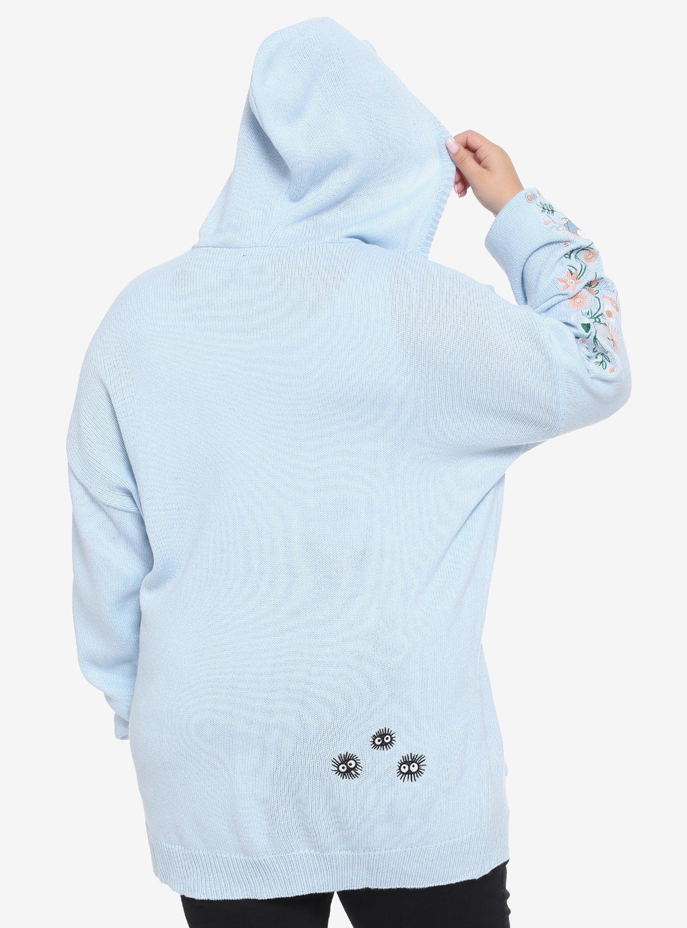 Studio Ghibli My Neighbor Totoro Embroidered Hooded Girls Cardigan Plus Size, MULTI, alternate