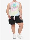 Disney Lilo & Stitch Tie-Dye Tie-Front Girls Muscle Top Plus Size, MULTI, alternate