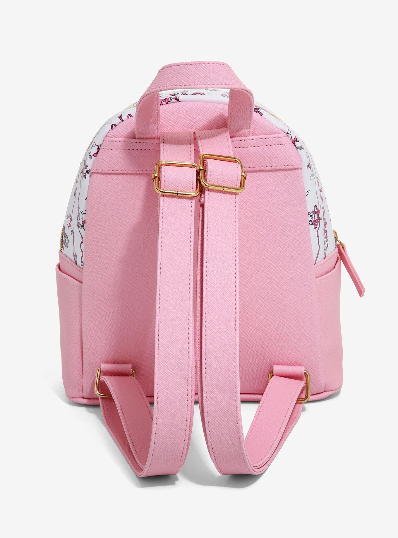 Dani By Danielle Nicole Disney The Aristocats Marie Pink Ribbon Mini Backpack, , alternate