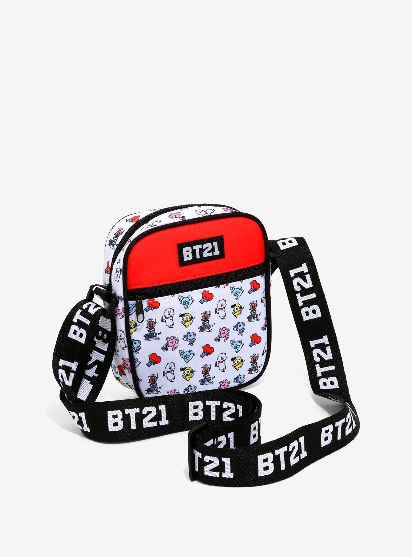 BT21 Group Doodle Athletic Crossbody Bag, , alternate