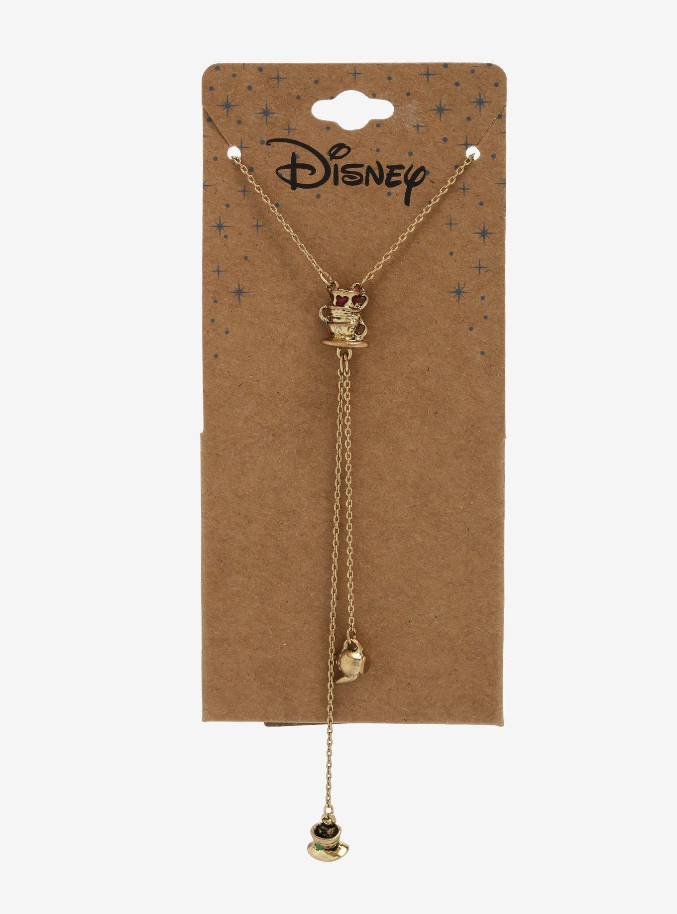 Disney Alice in Wonderland Tea Party Drop Necklace, , alternate