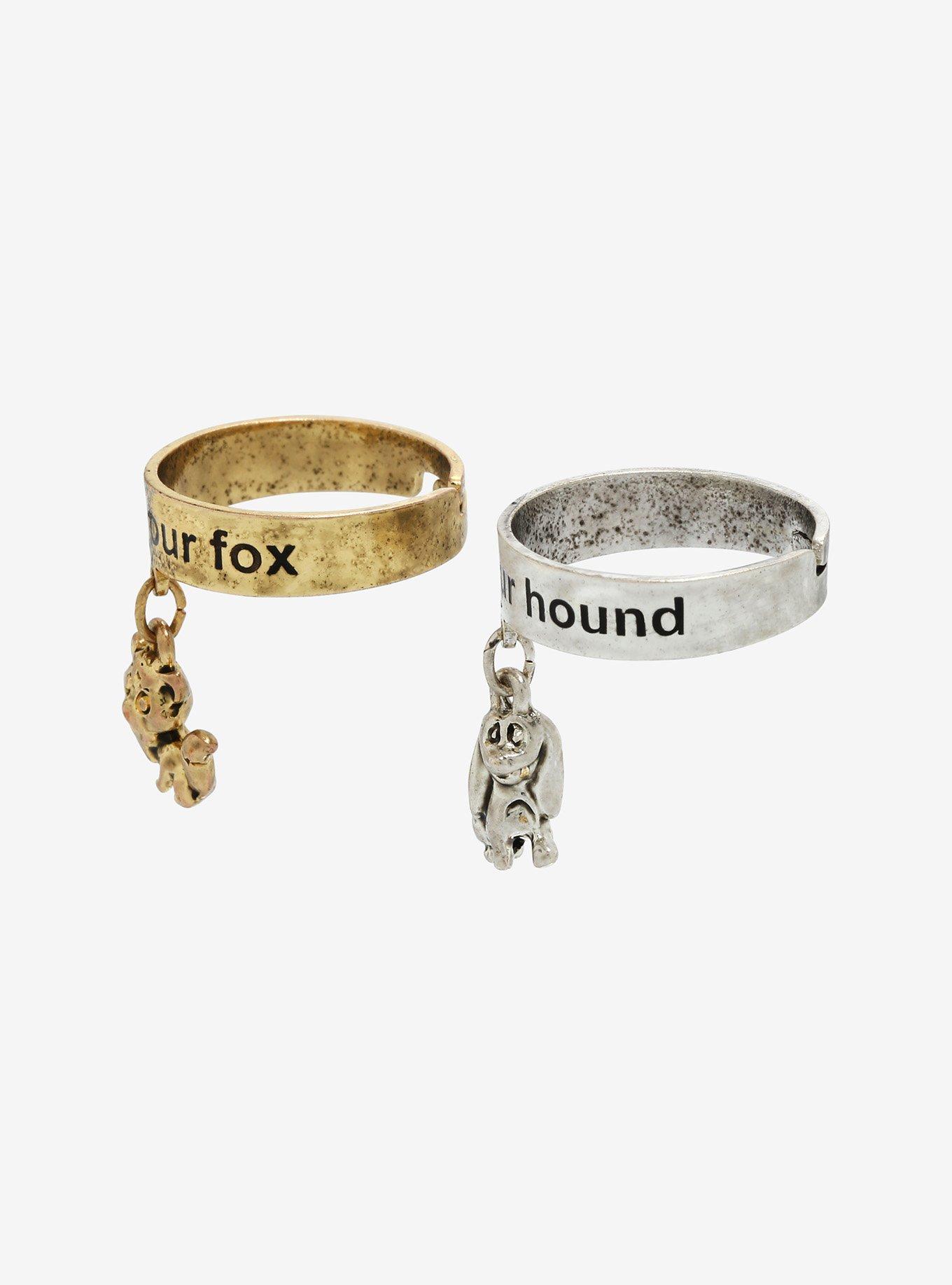 Disney The Fox and the Hound Best Friend Ring Set - BoxLunch Exclusive, , alternate