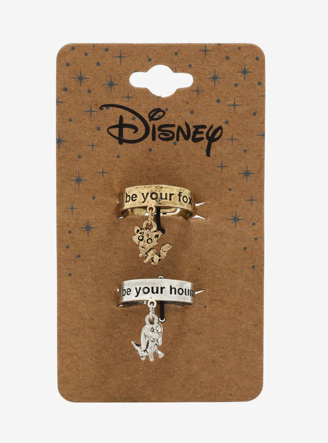 Disney The Fox and the Hound Best Friend Ring Set - BoxLunch Exclusive, , alternate