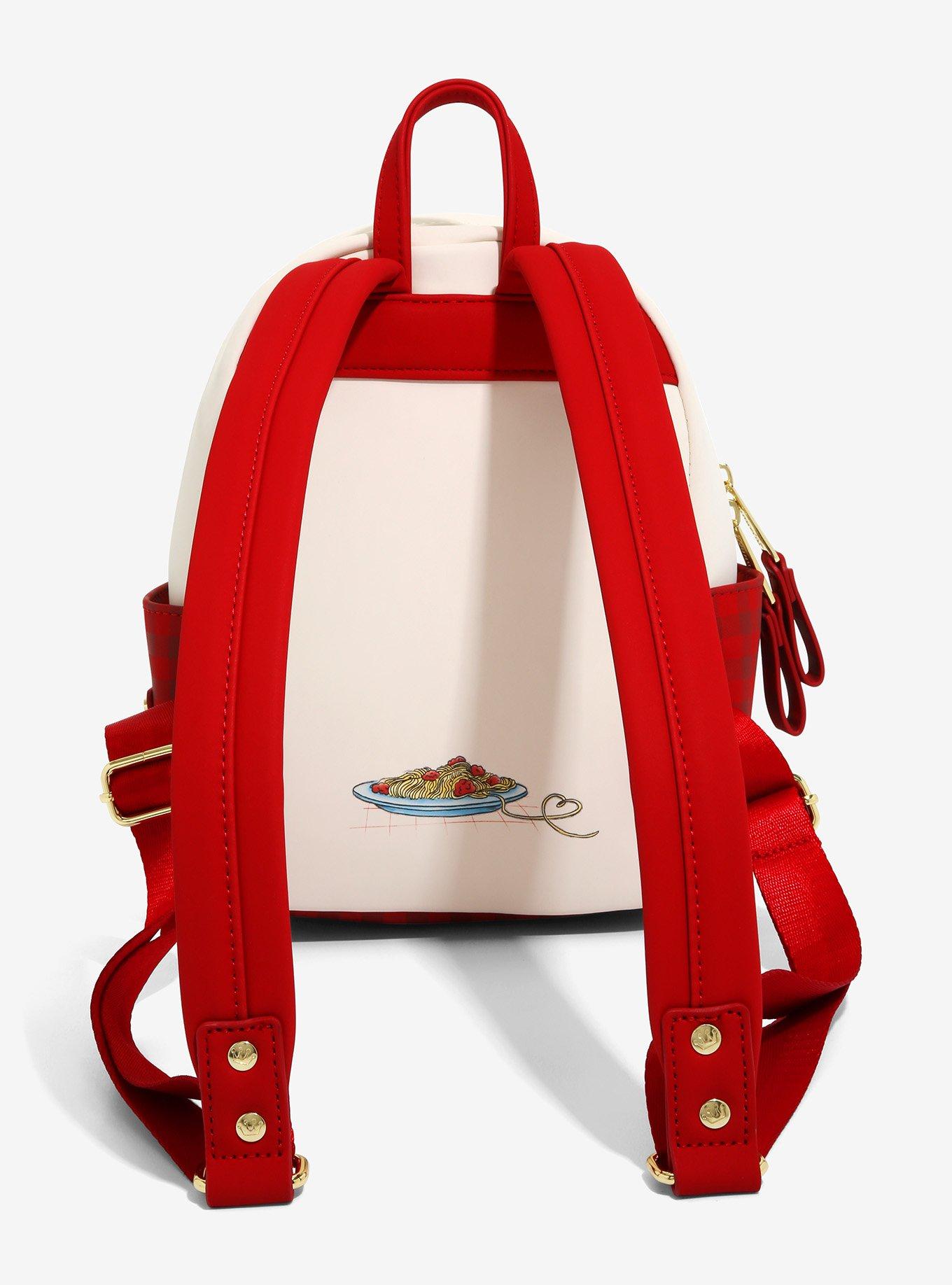 Loungefly Disney Lady and the Tramp Love Plaid Mini Backpack - BoxLunch Exclusive, , alternate