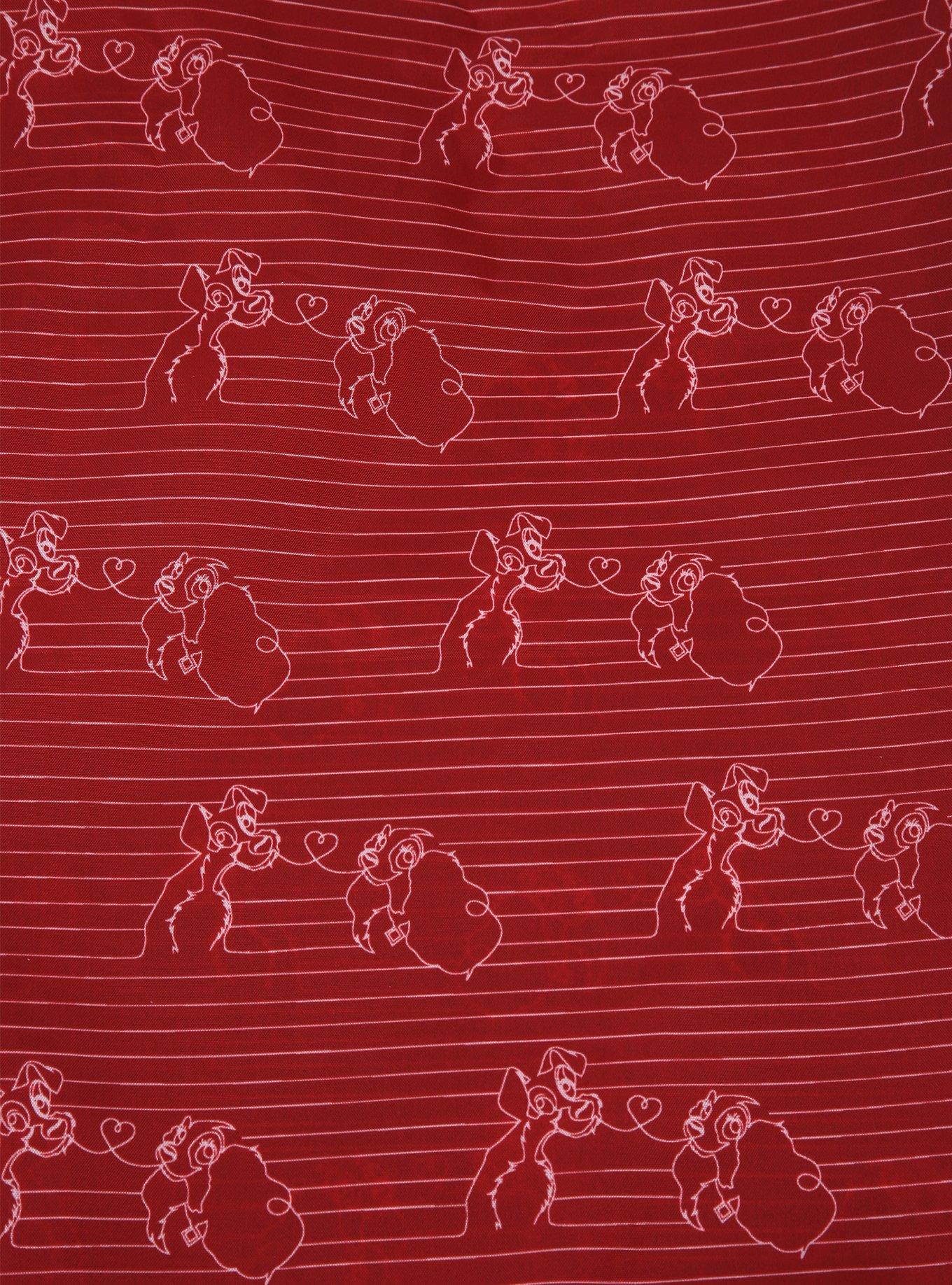 Loungefly Disney Lady and the Tramp Bella Notte Love Packable Tote - BoxLunch Exclusive, , alternate