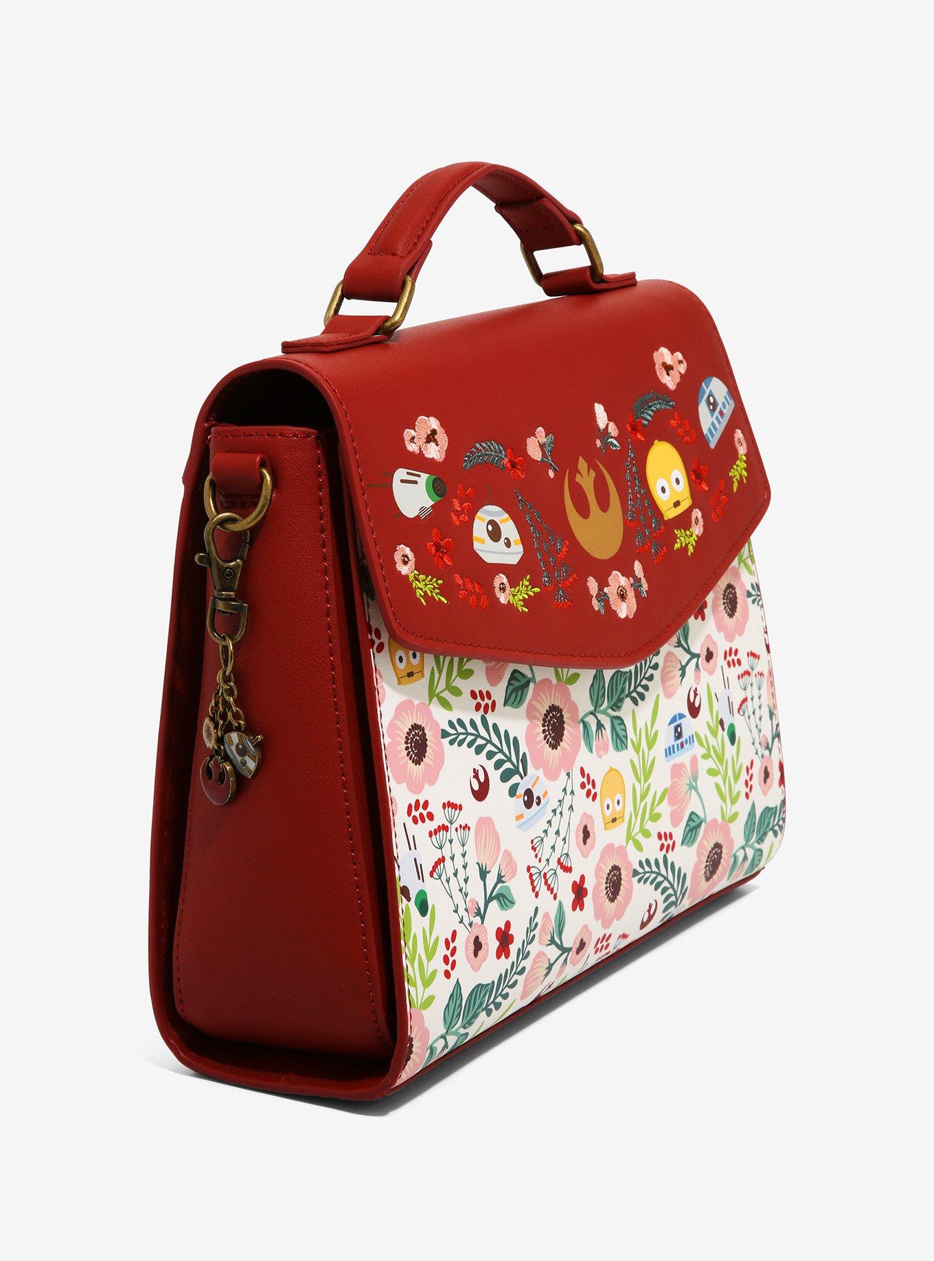 Loungefly Star Wars Droids Floral Crossbody Bag - BoxLunch Exclusive, , alternate