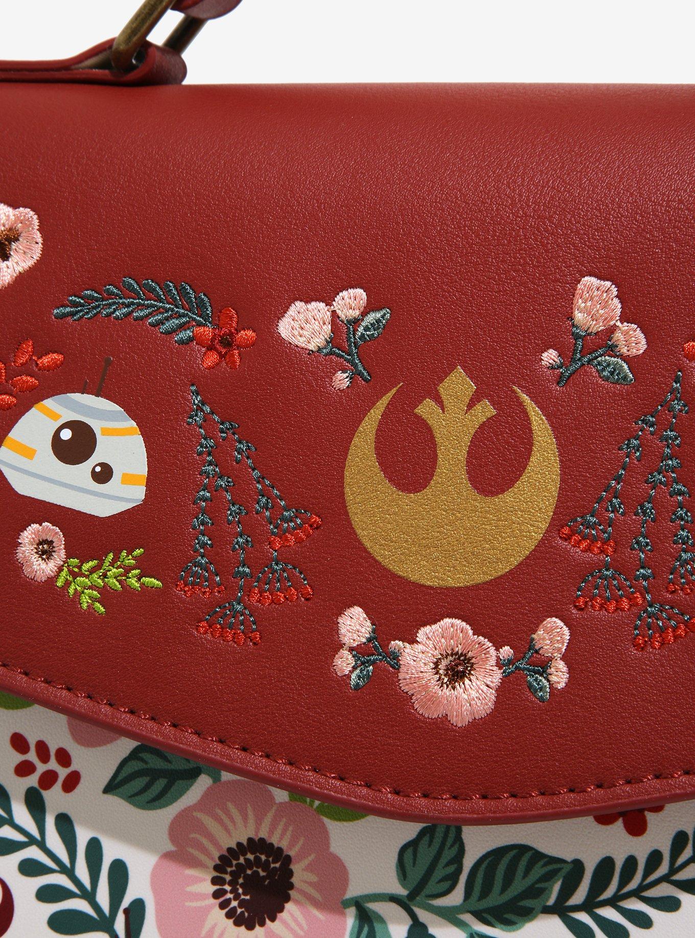 Loungefly Star Wars Droids Floral Crossbody Bag - BoxLunch Exclusive, , alternate