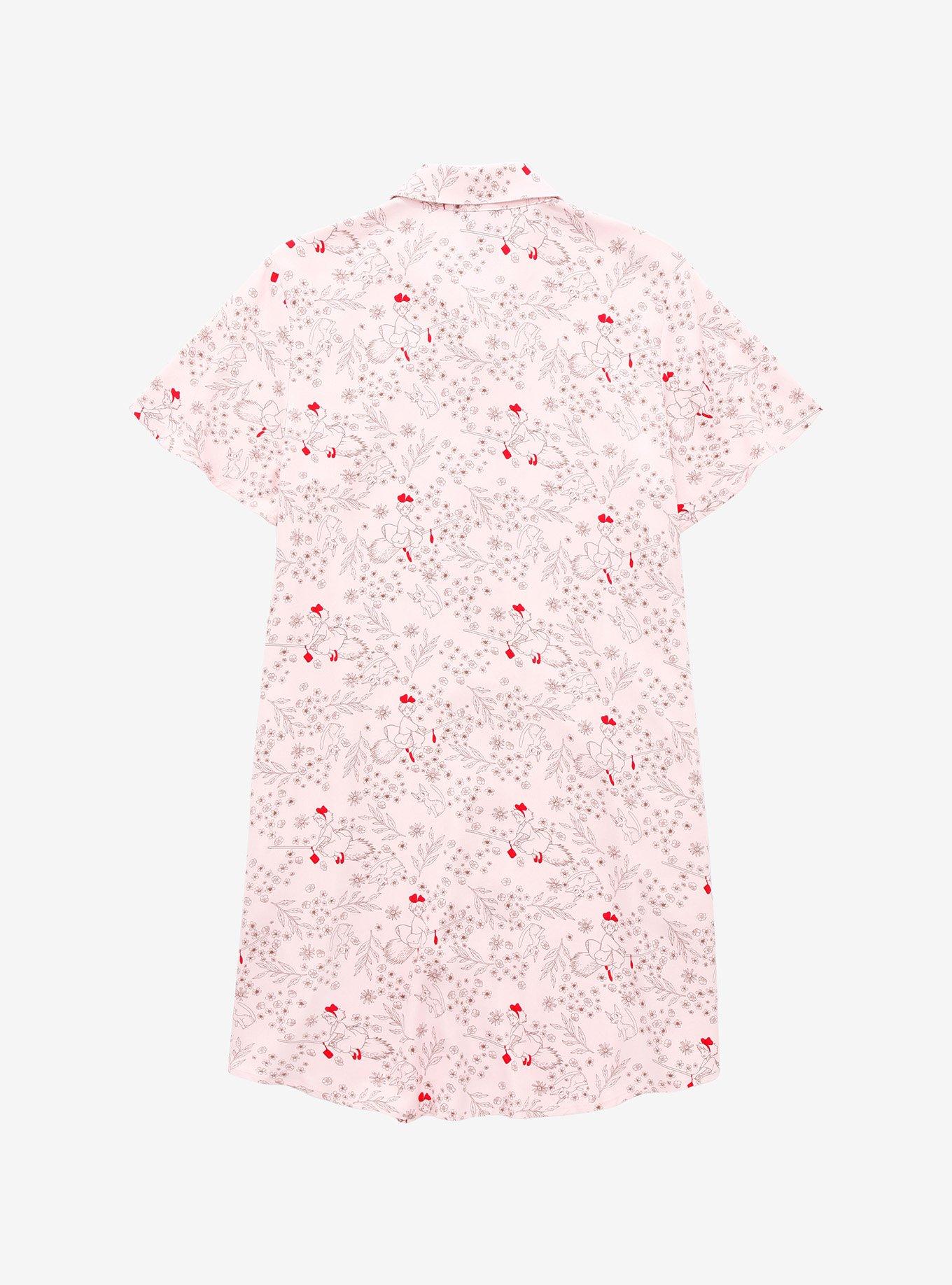 Her Universe Kiki's Delivery Service Floral Button-Front Dress - BoxLunch Exclusive, LIGHT PINK, alternate