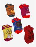 Five Nights At Freddy's Character No-Show Socks 5 Pair, , alternate