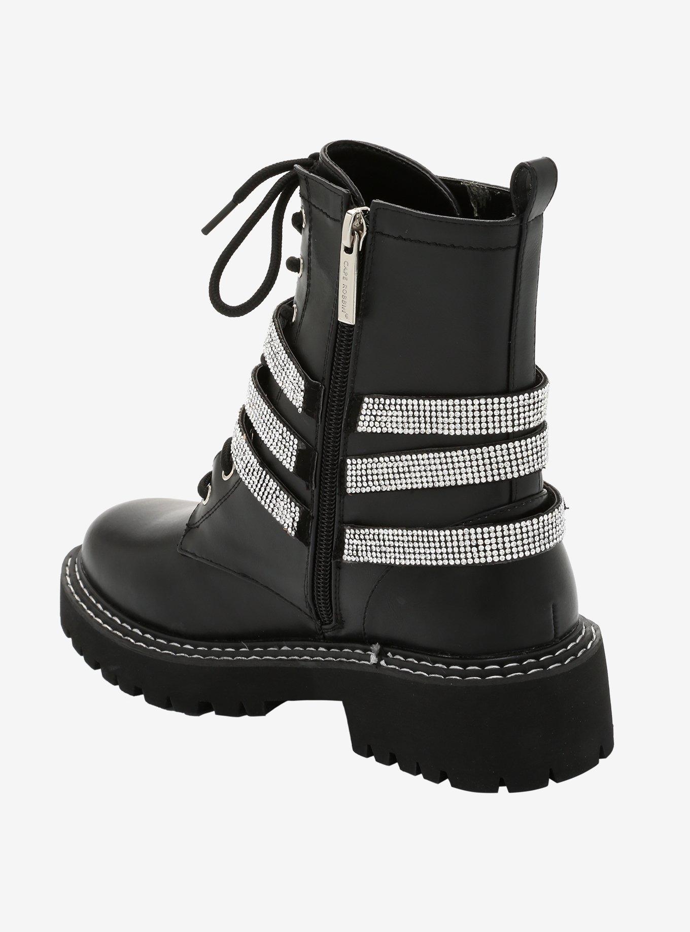 Sparkle Strap Combat Boots, MULTI, alternate