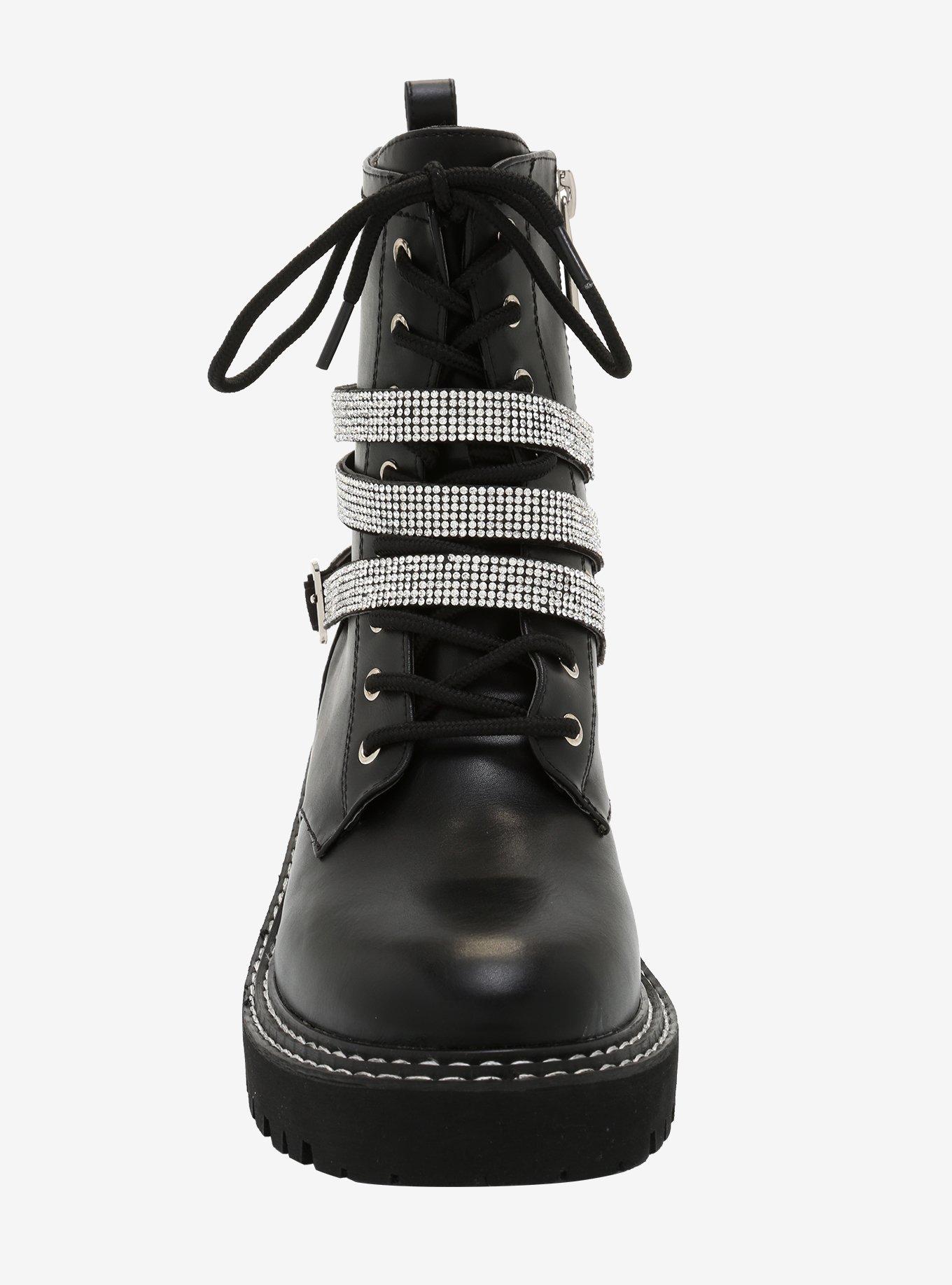Sparkle Strap Combat Boots, MULTI, alternate