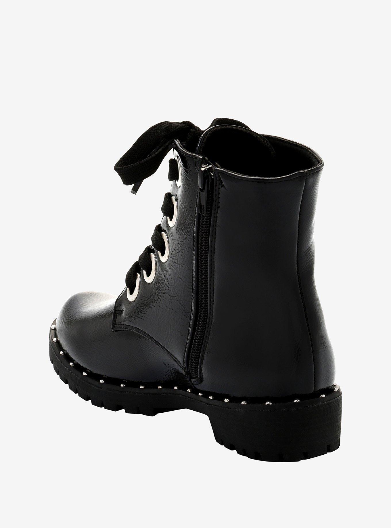 Bad Vibes Stud Combat Boots, MULTI, alternate